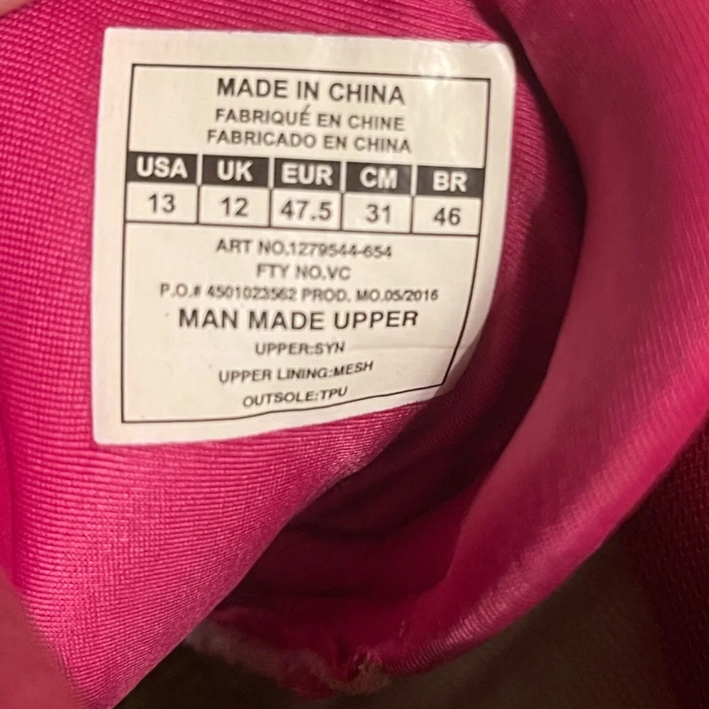Under Armor Mother’s Day LE Pink and Tulip Cleats Size‎ 13